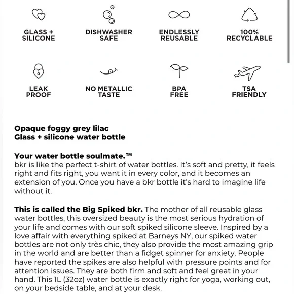 BKR | Big Spiked Sloane Bottle - Picture 6 of 7